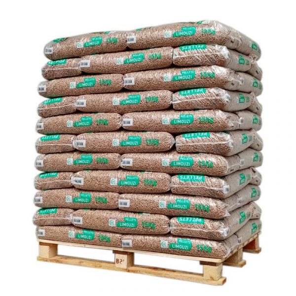 GDM Pellets – Pellet Limouzi, palette de 66 sacs de 15 kg (990 kg au total)